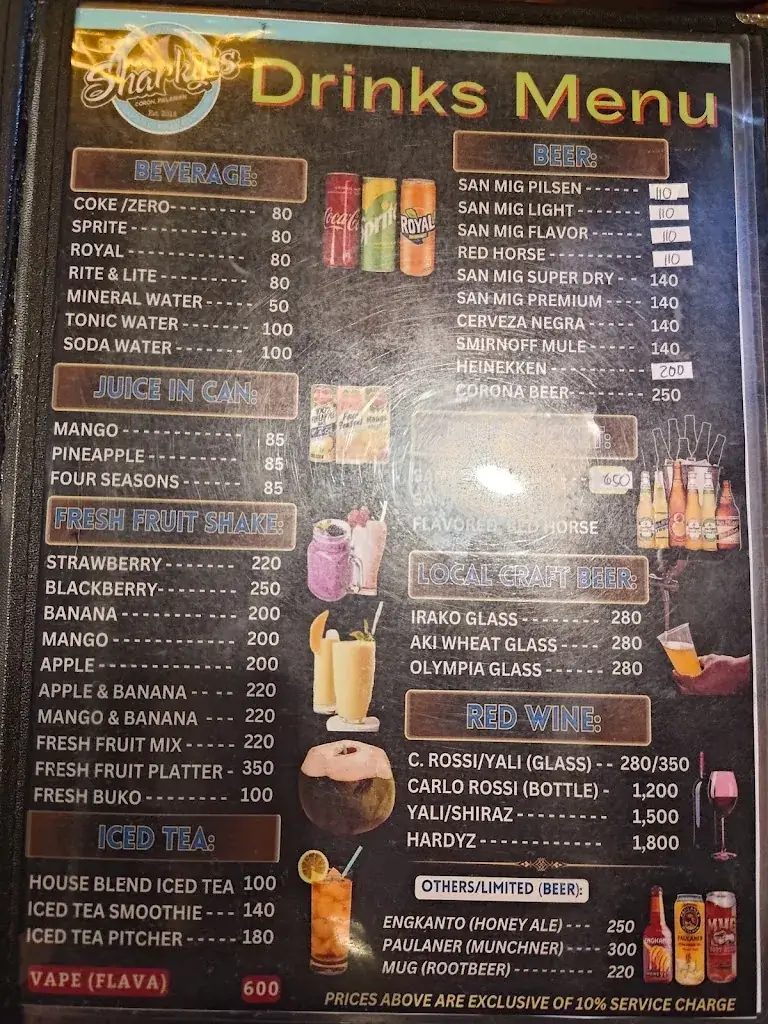 Menu_Sharky’s Restobar_Philippines_image_4