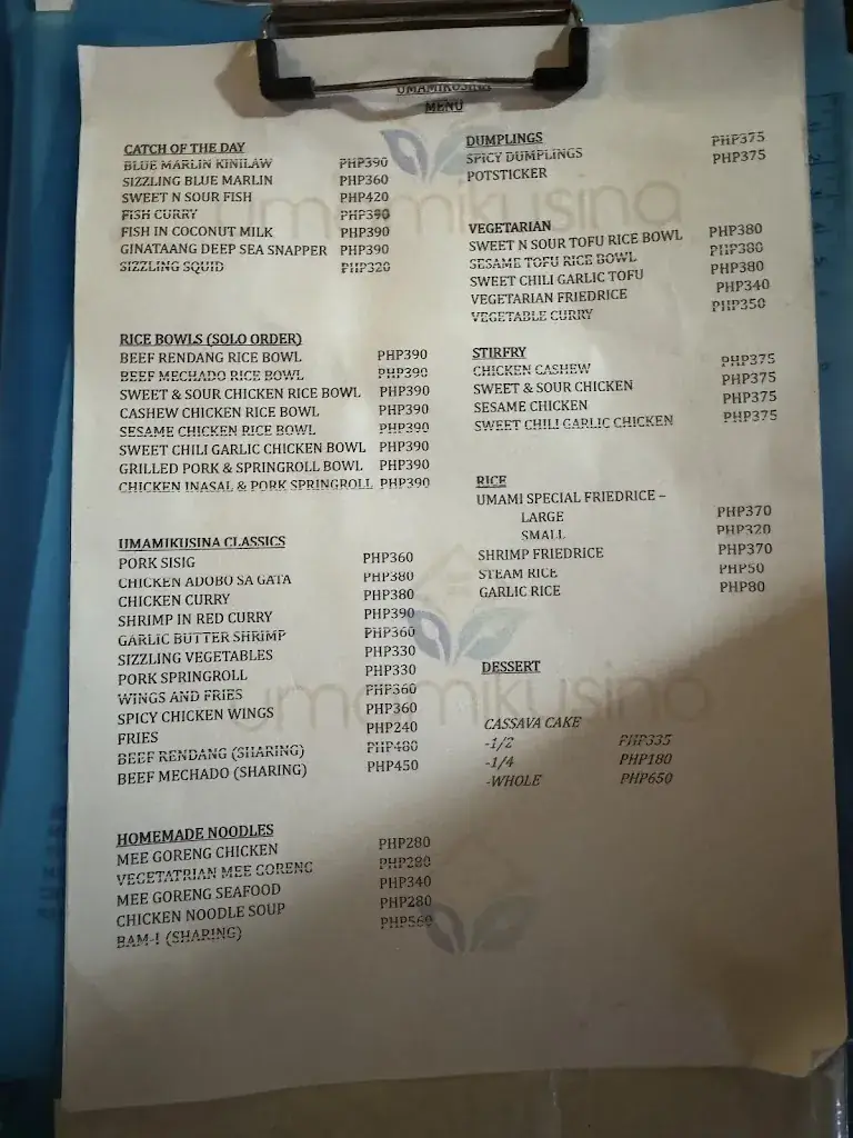 Menu_UMAMIKUSINA RESTAURANT_Philippines_image_2