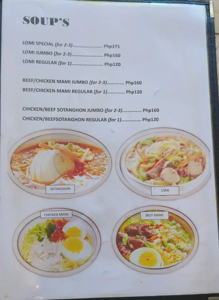 Menu_Tres Marias Silog & Goto Haws_Philippines_image_1