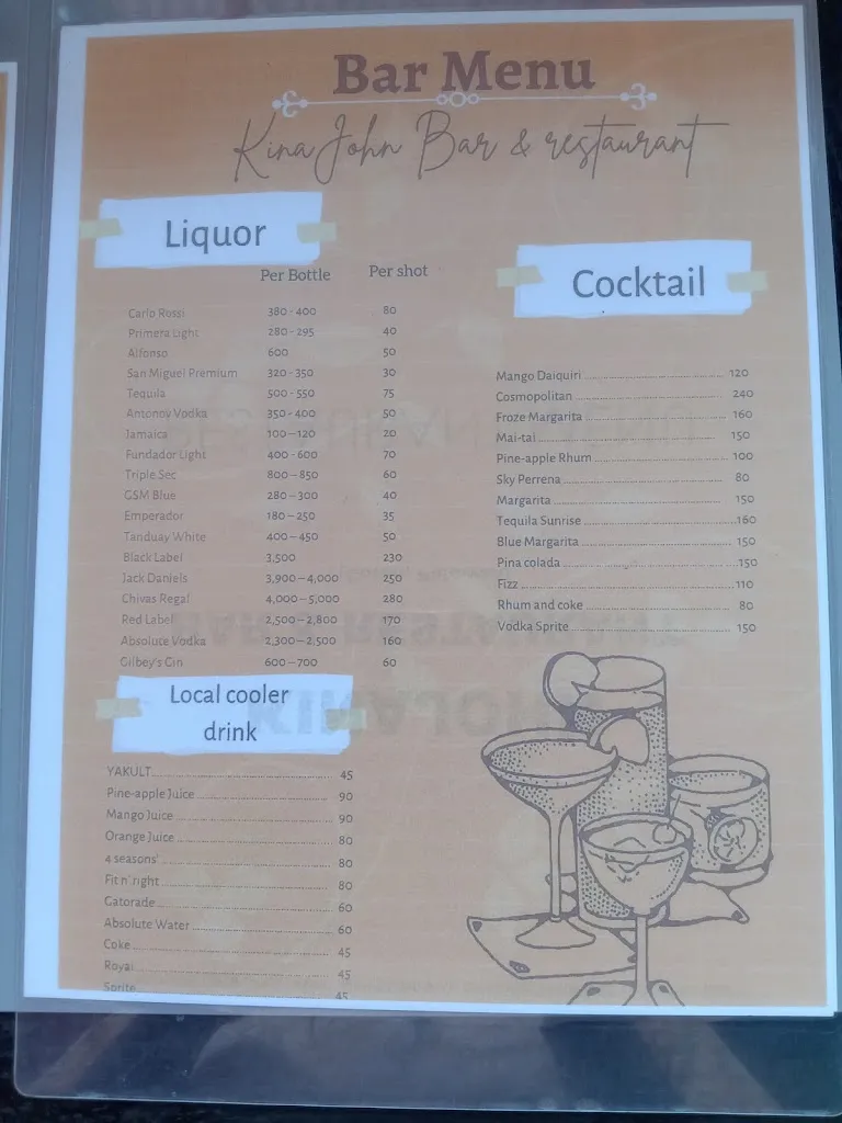 Menu_KinaJohn Bar and Restaurant_Philippines_imagen_3