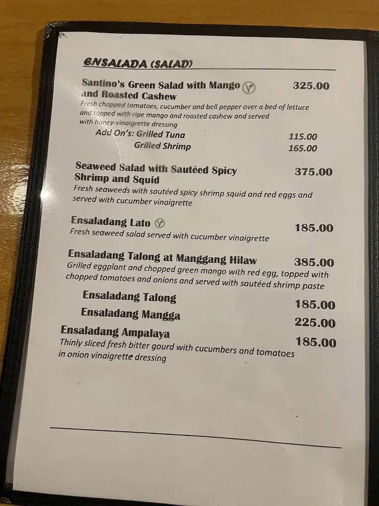 Menu_Santino's Grill_Philippines_immagine_3