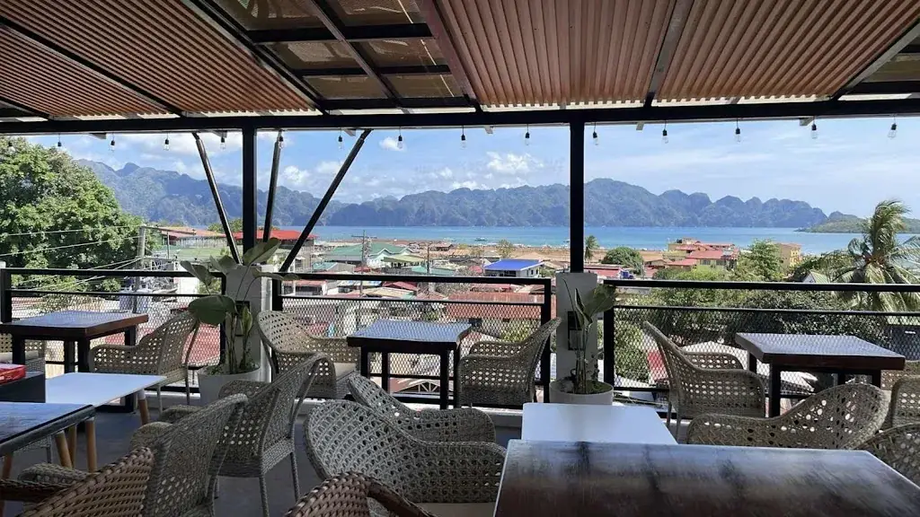 La Terrasse bistro Lounge rooftop Coron restaurant in Philippines