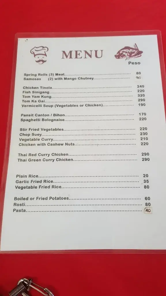 Menu_Winnie's Resturant_Philippines_image_1