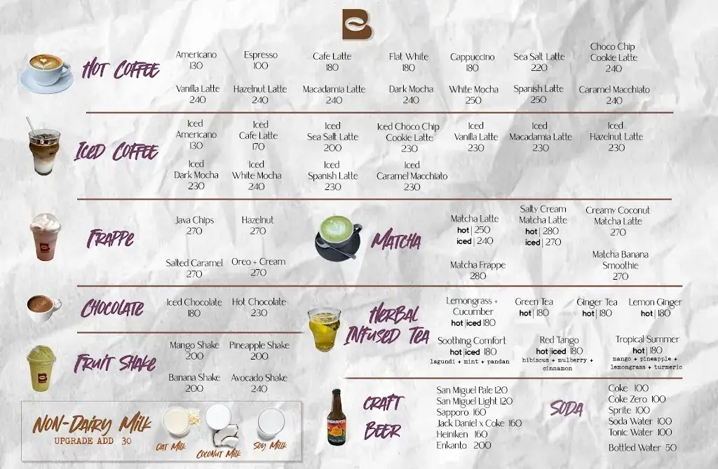 Menu_bitter bean caffeine cabana coron_Philippines_immagine_2