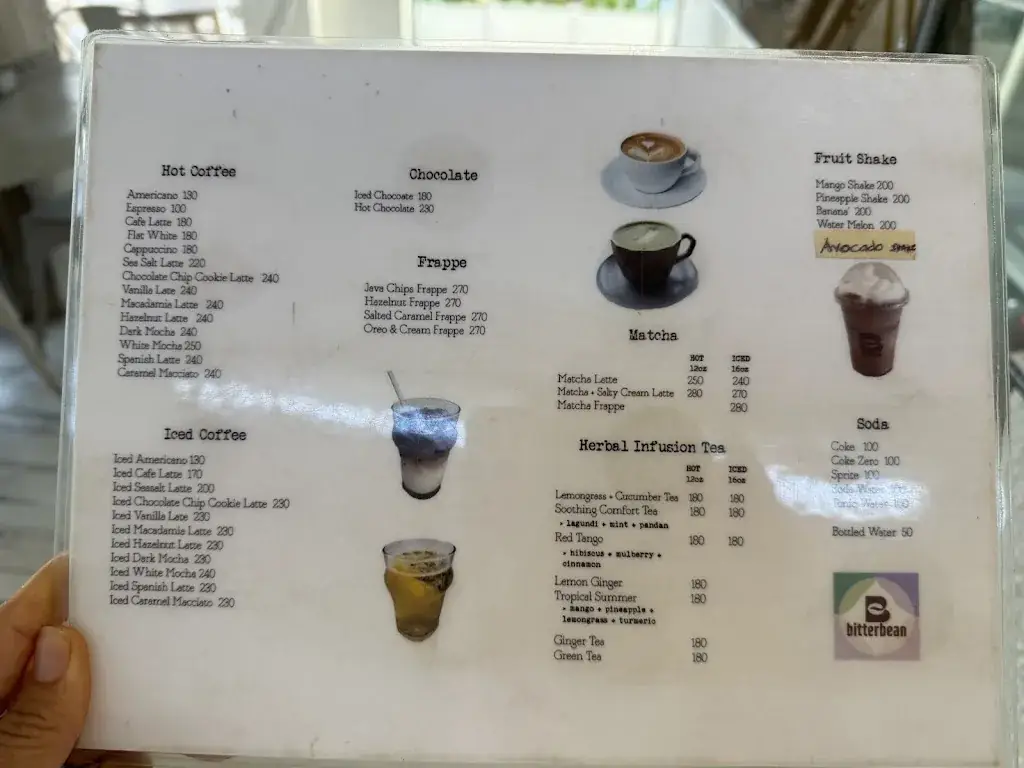 Menu_bitter bean caffeine cabana coron_Philippines_immagine_4