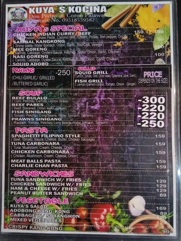 Menu_KUYA'S KOCINA_Philippines_image_1
