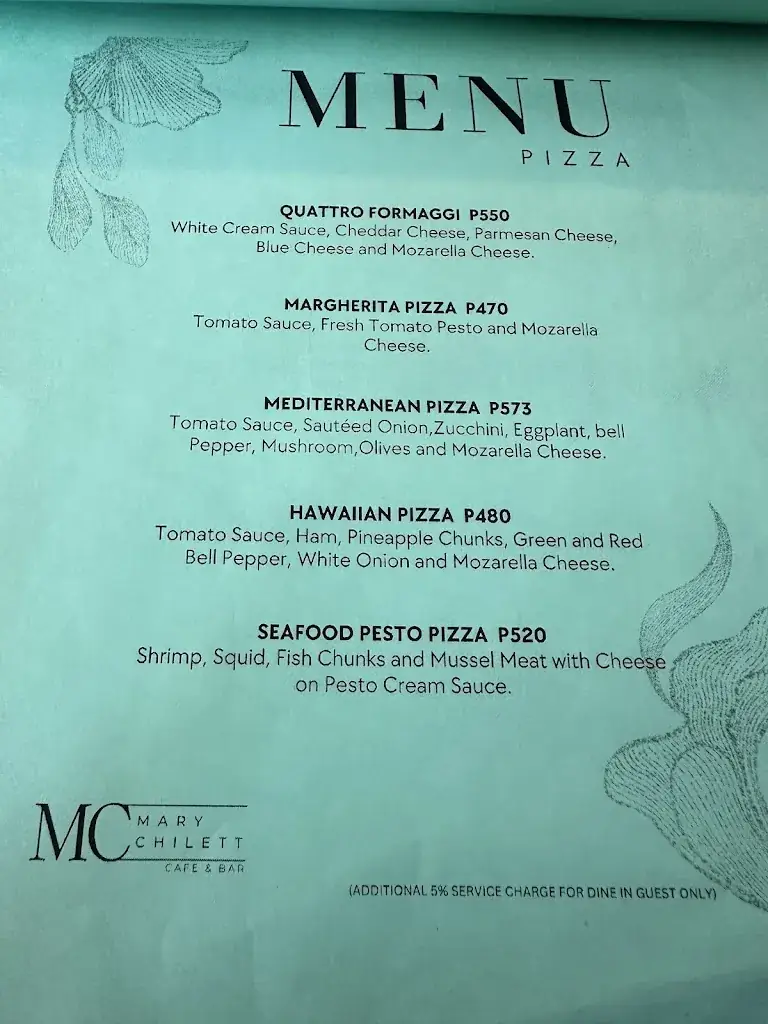 Menu_Mary Chilett Cafe & Bar_Philippines_image_1