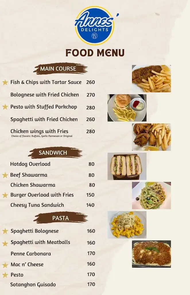 Menu_Annes’ Delights_Philippines_image_1