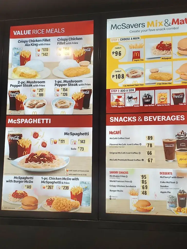 Menu_McDonald's - Coron_Philippines_image_1