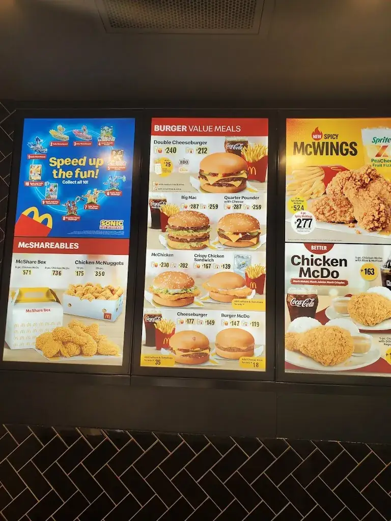 Menu_McDonald's - Coron_Philippines_image_2