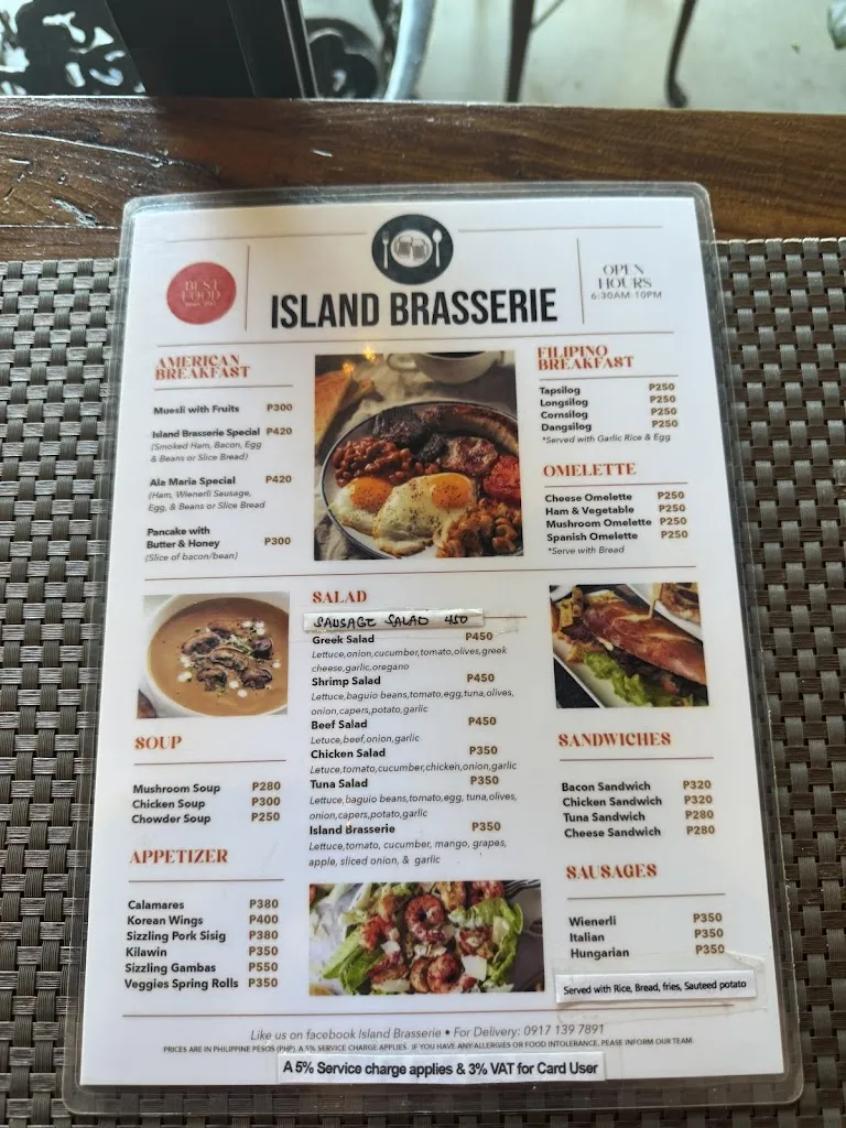 Menu_Island Brasserie_Philippines_image_1