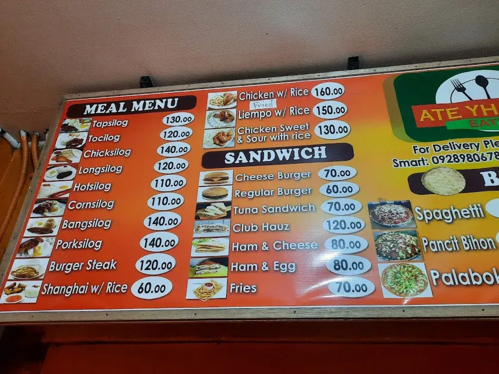 Menü_Ate Yhang's Eatery_Philippines_Bild_1