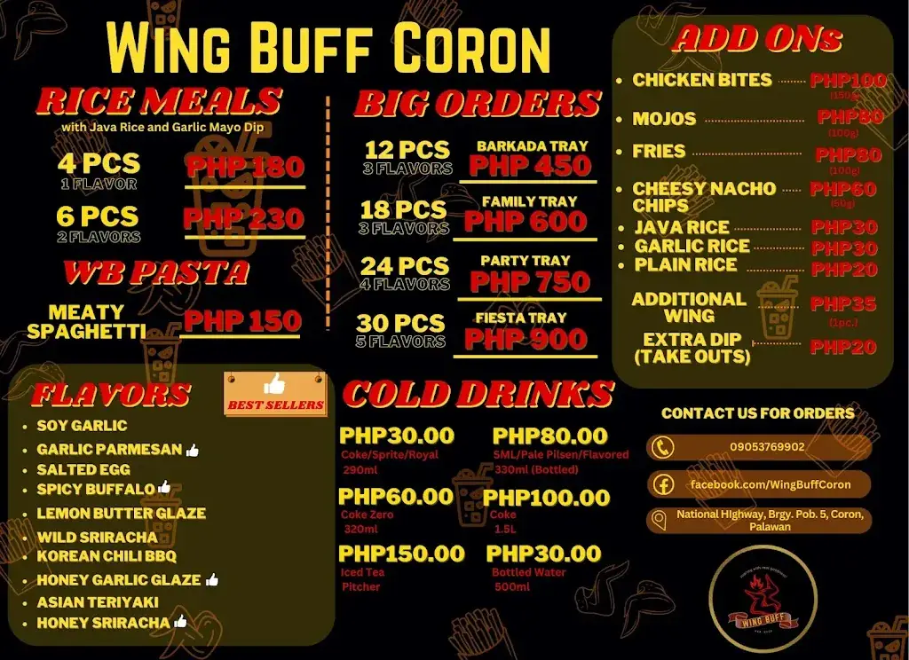 Menu_Wing Buff Coron_Philippines_image_1
