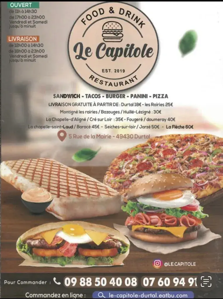 Menu_Restaurant le Capitole Durtal_Durtal_immagine_4