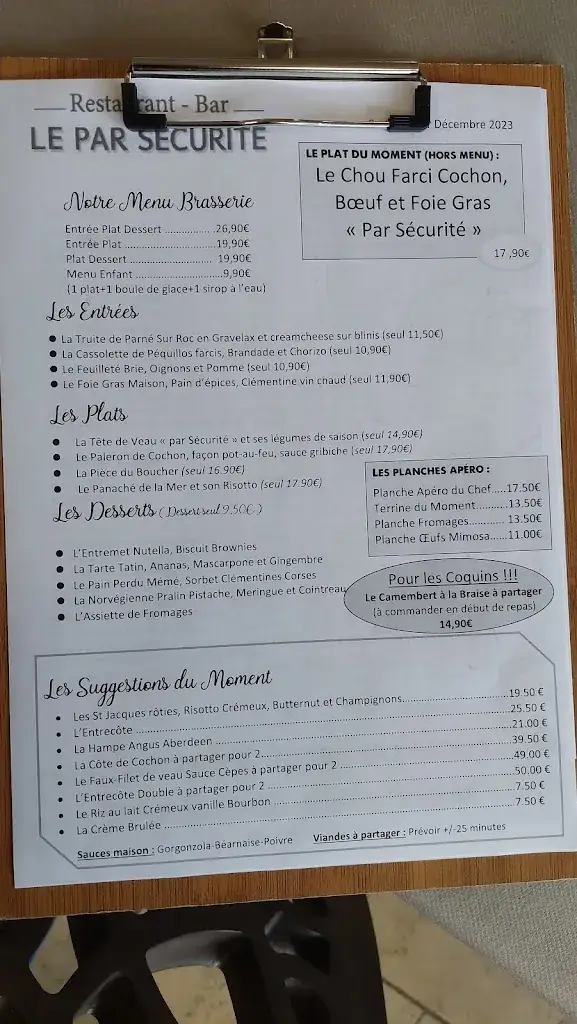 Menu_Restaurant Brasserie Laval | Le Par Sécurité_Entrammes_image_2