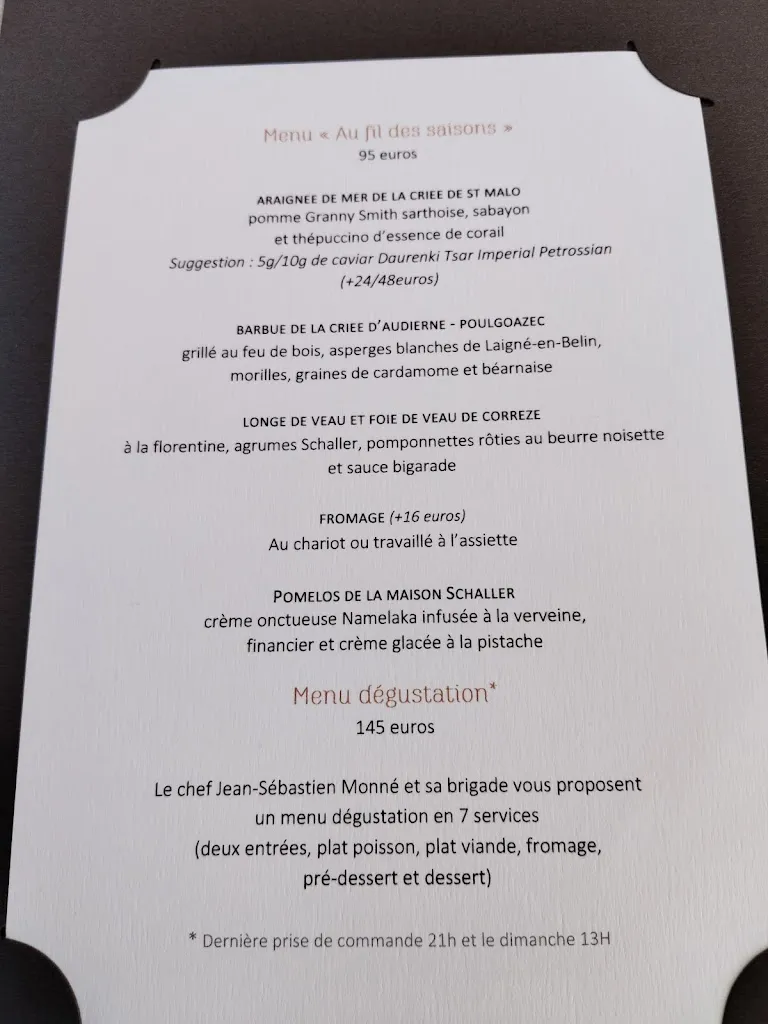Menu_Restaurant l'Auberge de Bagatelle_Mans_image_4