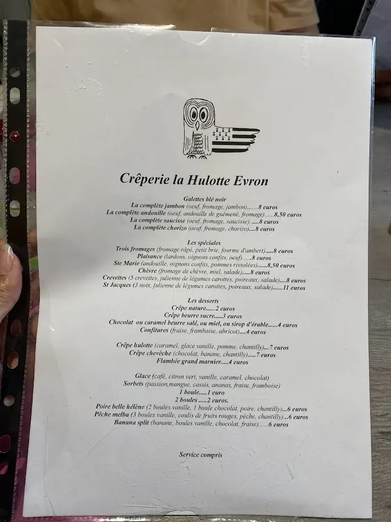 Menu_La Hulotte_Évron_image_1