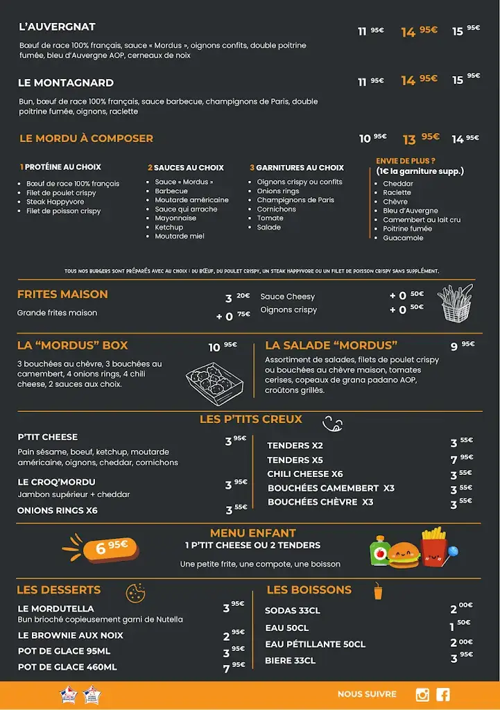 Menu_Les Mordus du Burger_Ernée_image_1