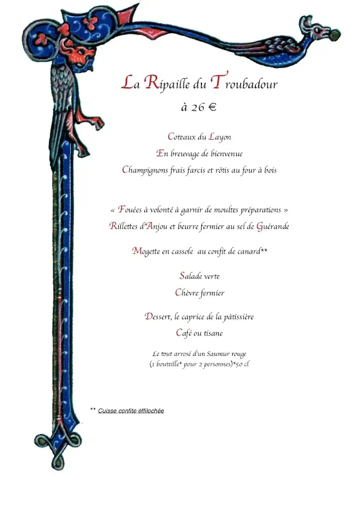 Menu_La Grange A Dîme_Montreuil-Bellay_image_4