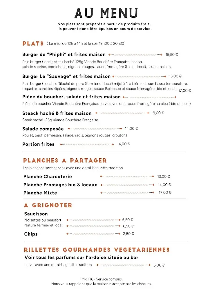 Menu_La Cale Sauvage - Guinguette _Frossay_image_1