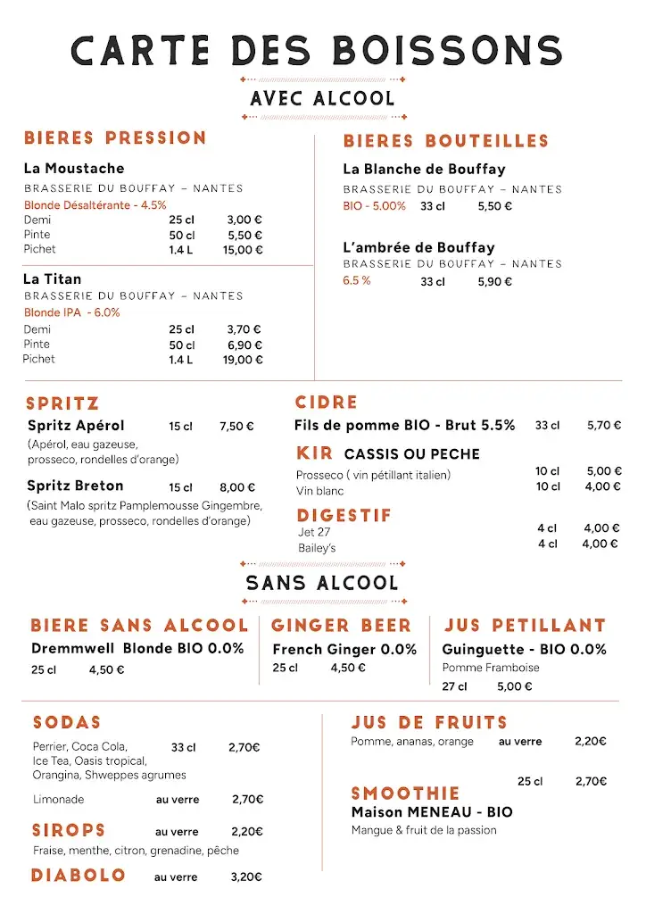 Menu_La Cale Sauvage - Guinguette _Frossay_image_2
