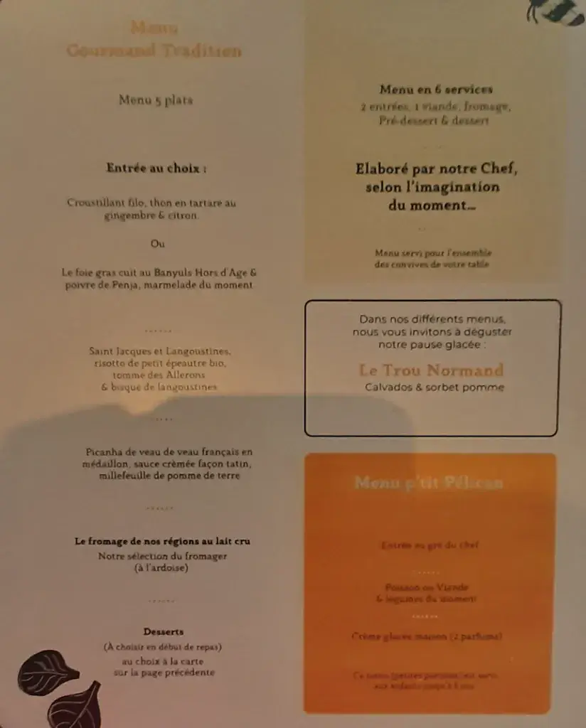 Menu_Restaurant Le Pelican dans le 44_Geneston_image_2