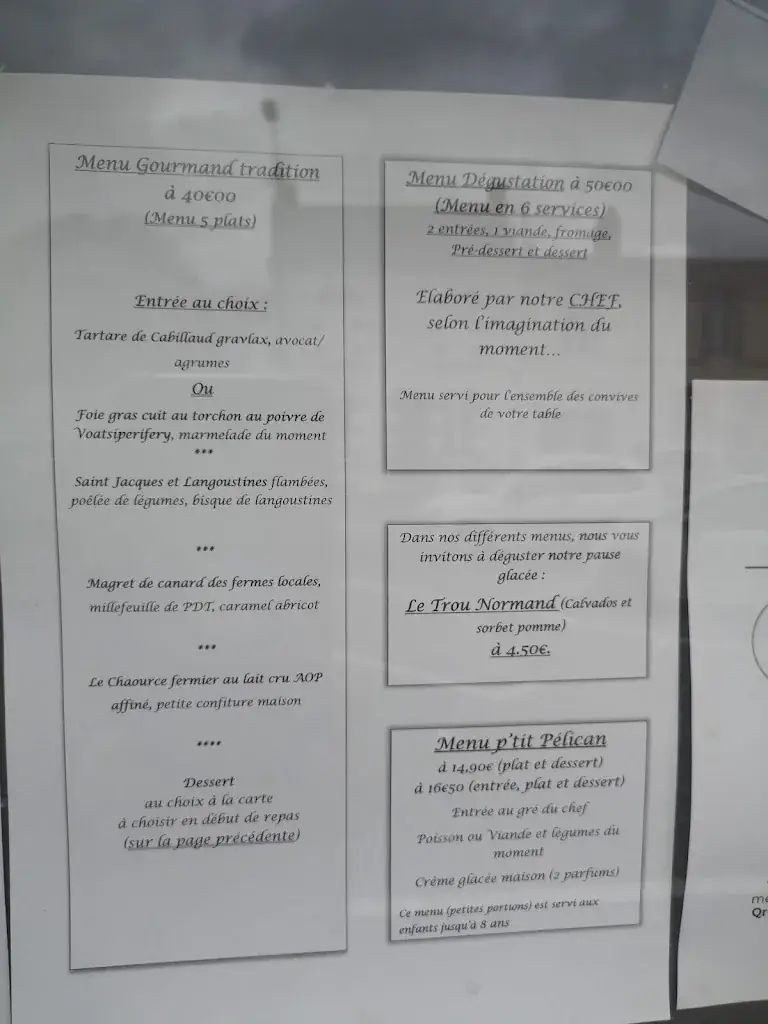 Menu_Restaurant Le Pelican dans le 44_Geneston_image_4