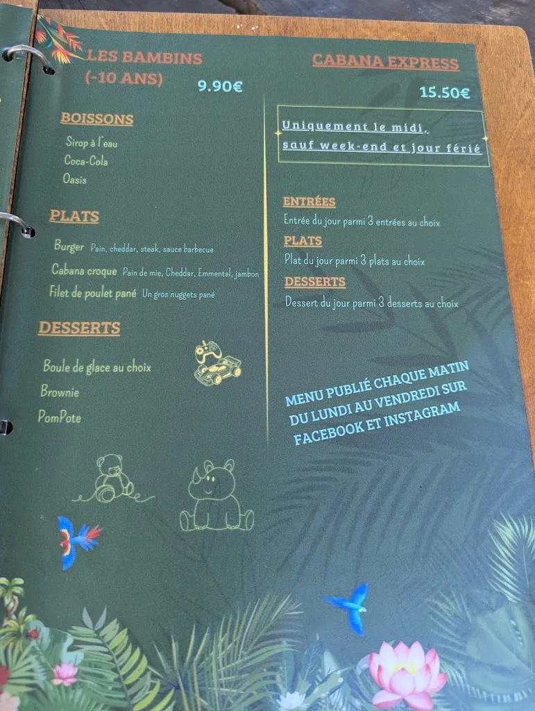 Menu_LA CABANE DE THORIGNÉ Guinguette des 4 saisons_Thorigné-d'Anjou_immagine_3