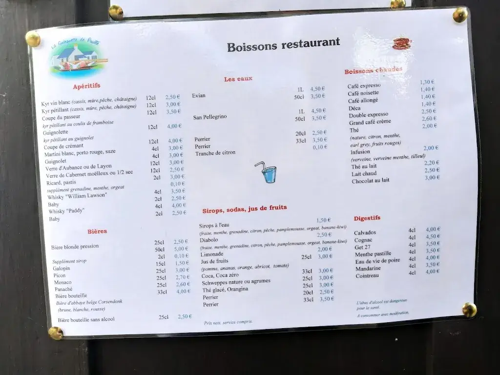Menu_La Guinguette de Pruillé_Longuenée-en-Anjou_image_1