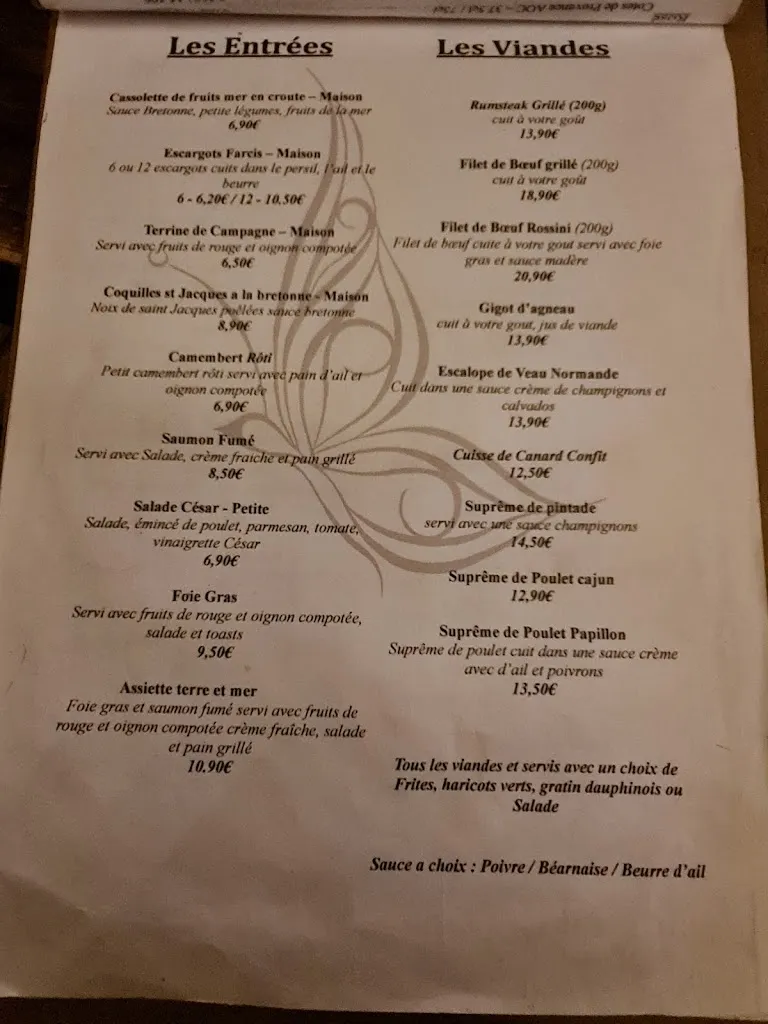 Menu_Restaurant Le Papillon_Gorron_image_1