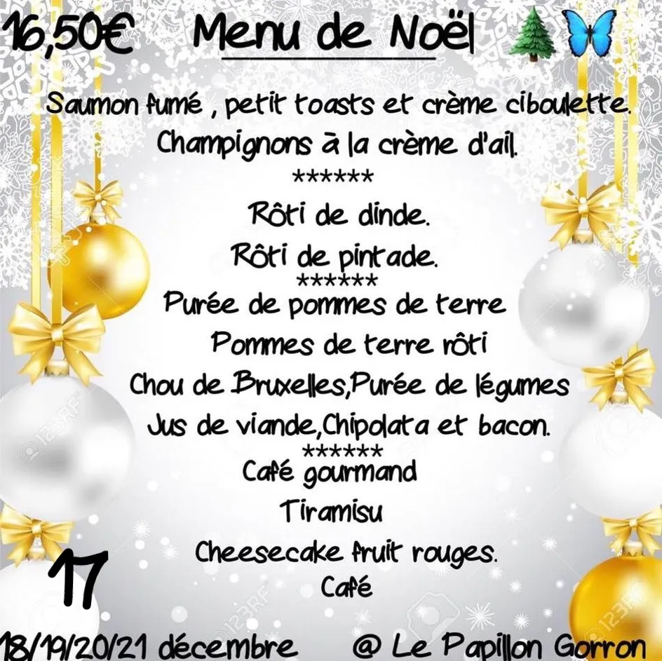 Menu_Restaurant Le Papillon_Gorron_image_2