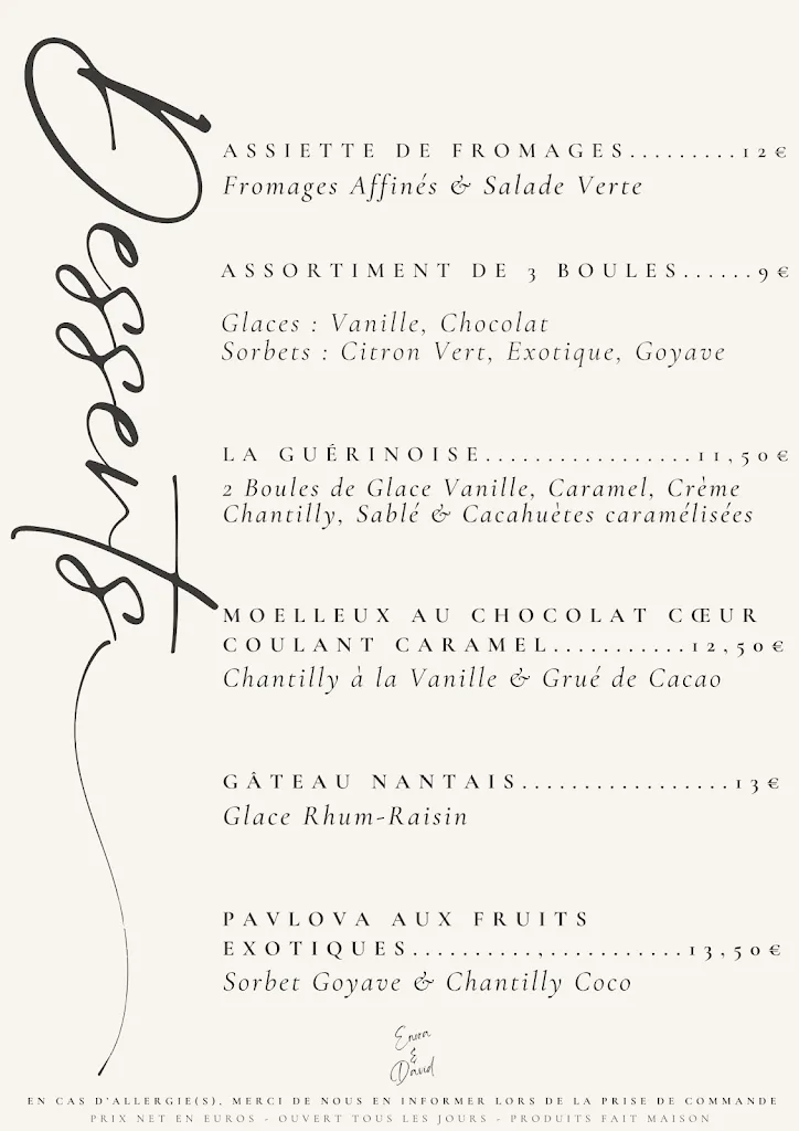 Menu_Le Relais Saint Clair_Guenrouet_image_1