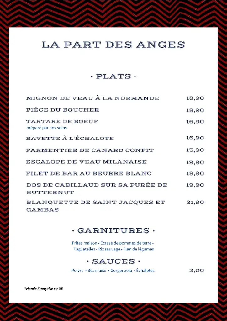 Menu_Restaurant La Part des Anges_Saint-Gildas-des-Bois_image_4