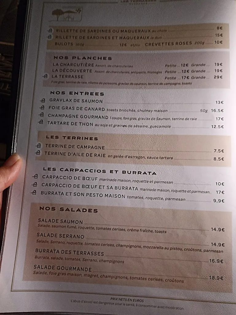 Menu_Restaurant Les Terrasses - Guérande_Guérande_image_1