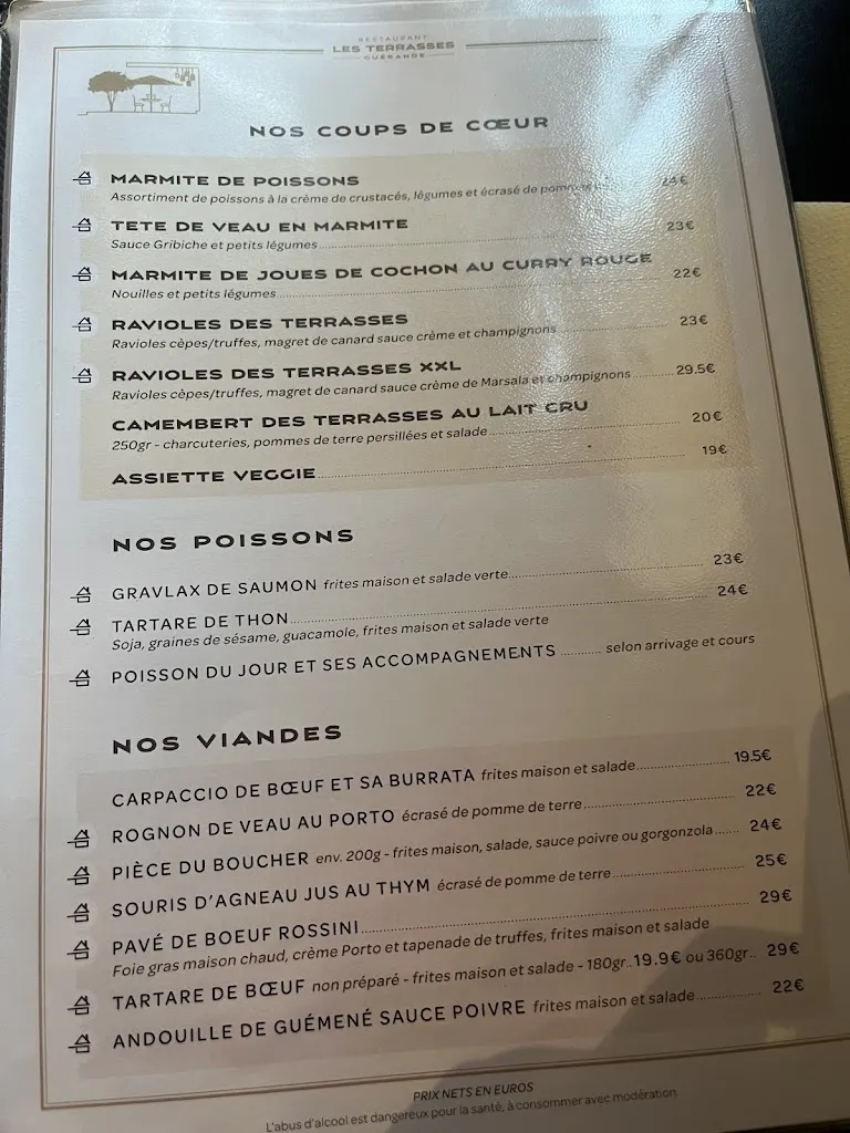 Menu_Restaurant Les Terrasses - Guérande_Guérande_image_2