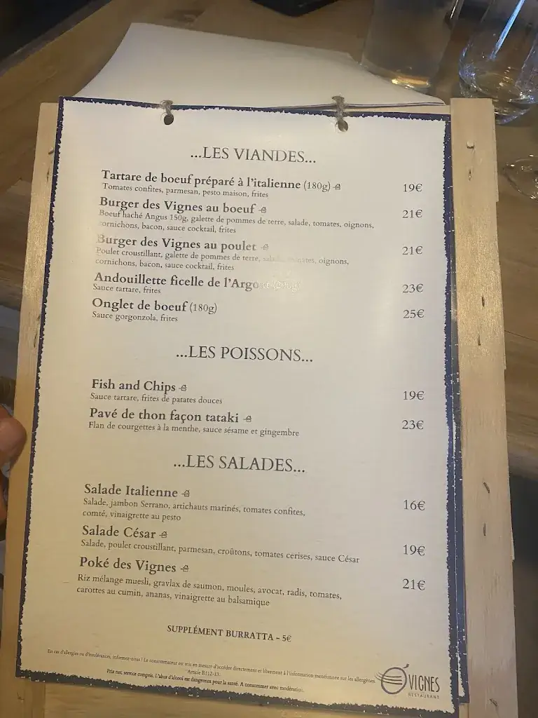 Menu_O'Vignes Restaurant_Guérande_image_2