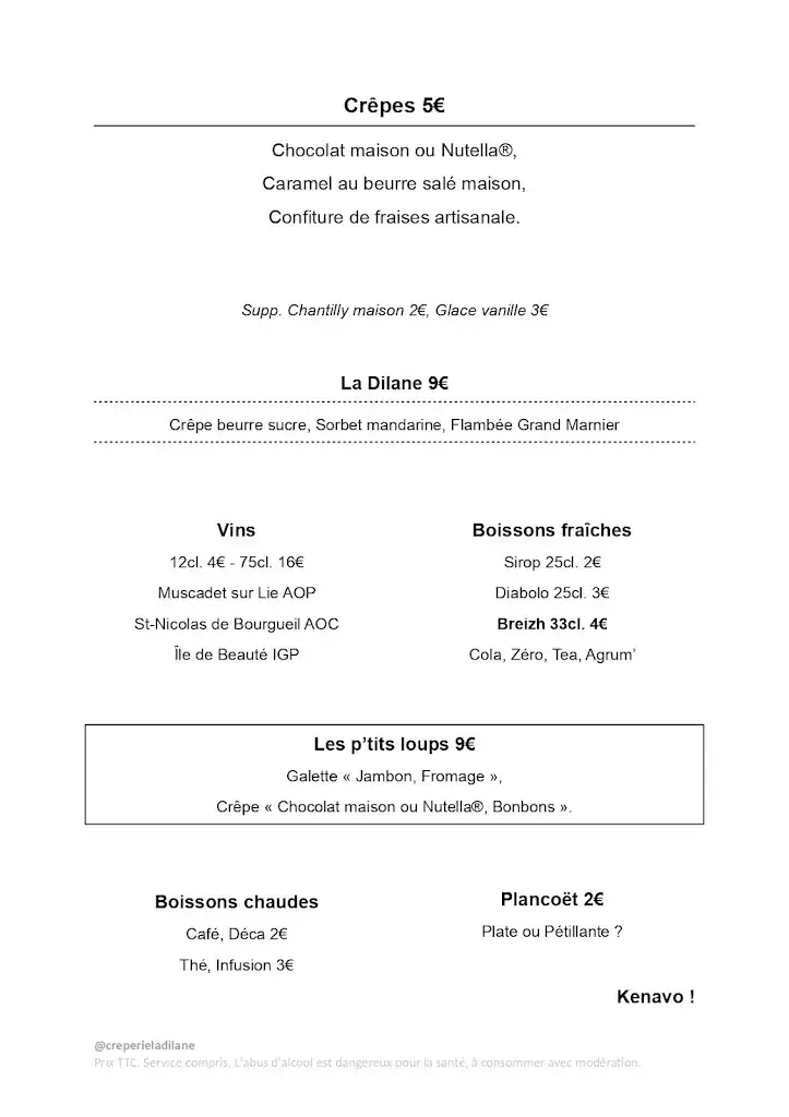 Menu_Crêperie La Dilane_Guérande_image_1