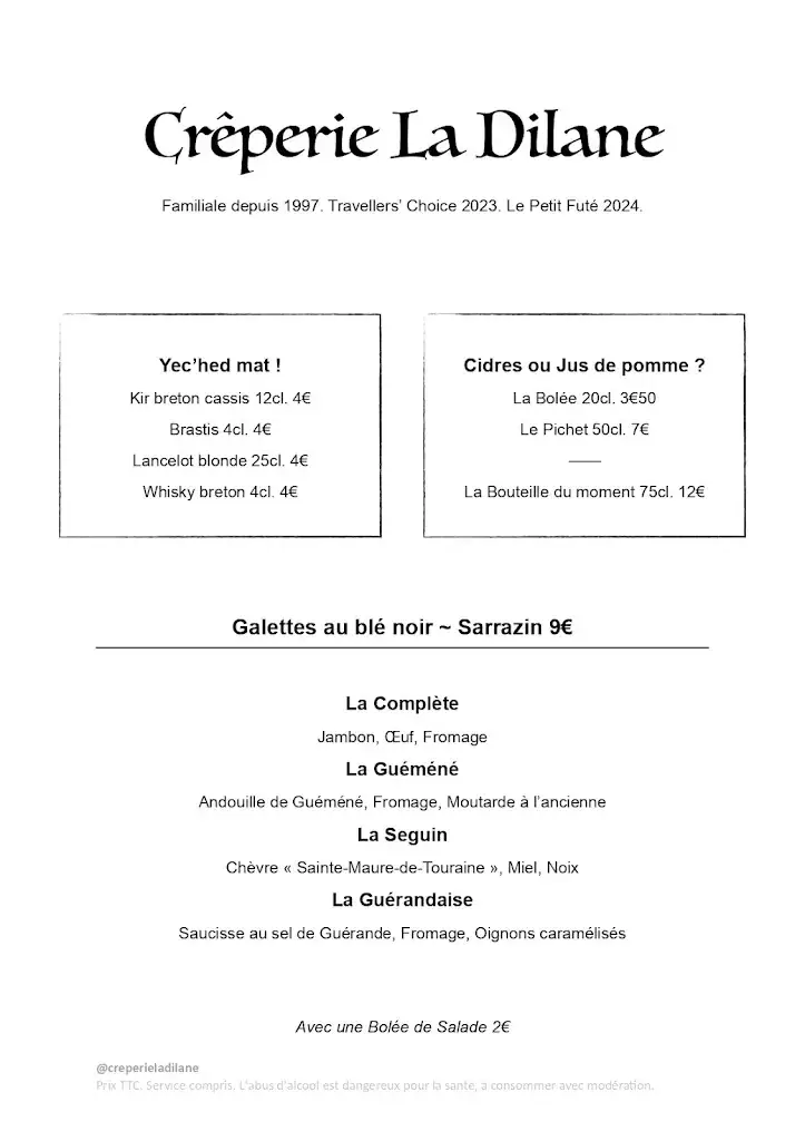 Menu_Crêperie La Dilane_Guérande_image_2