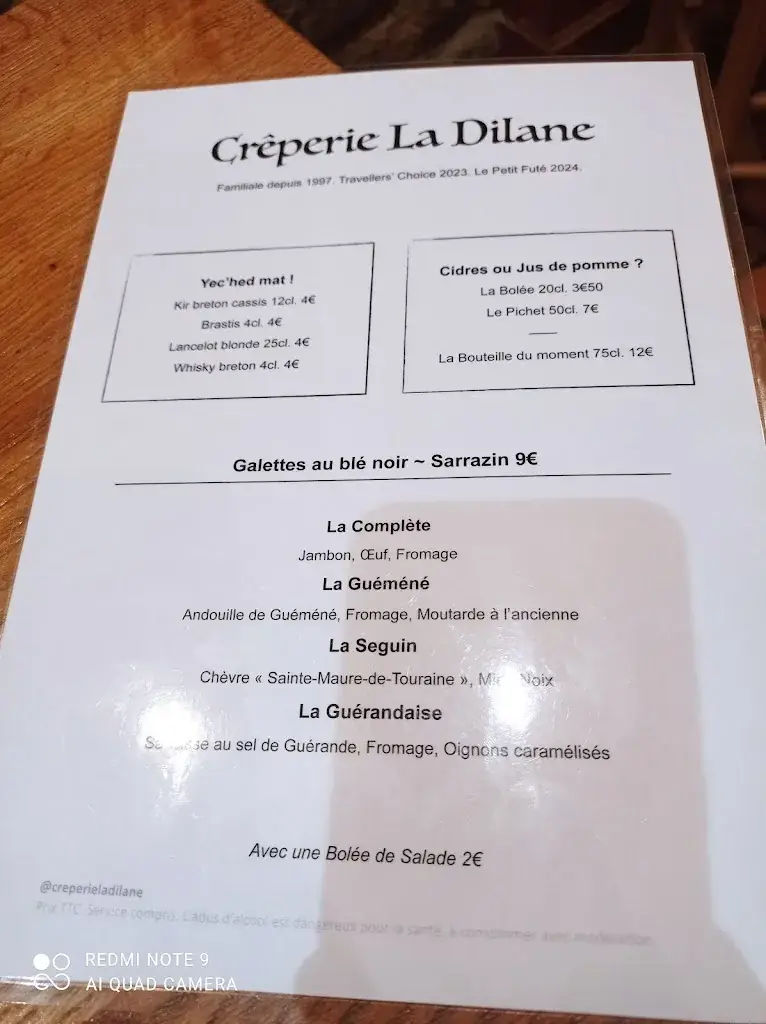 Menu_Crêperie La Dilane_Guérande_image_3
