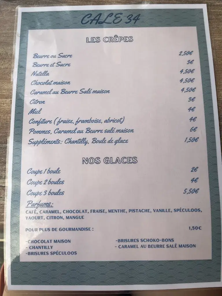 Menu_La Cale 34_Ingrandes-le-Fresne-sur-Loire_immagine_1