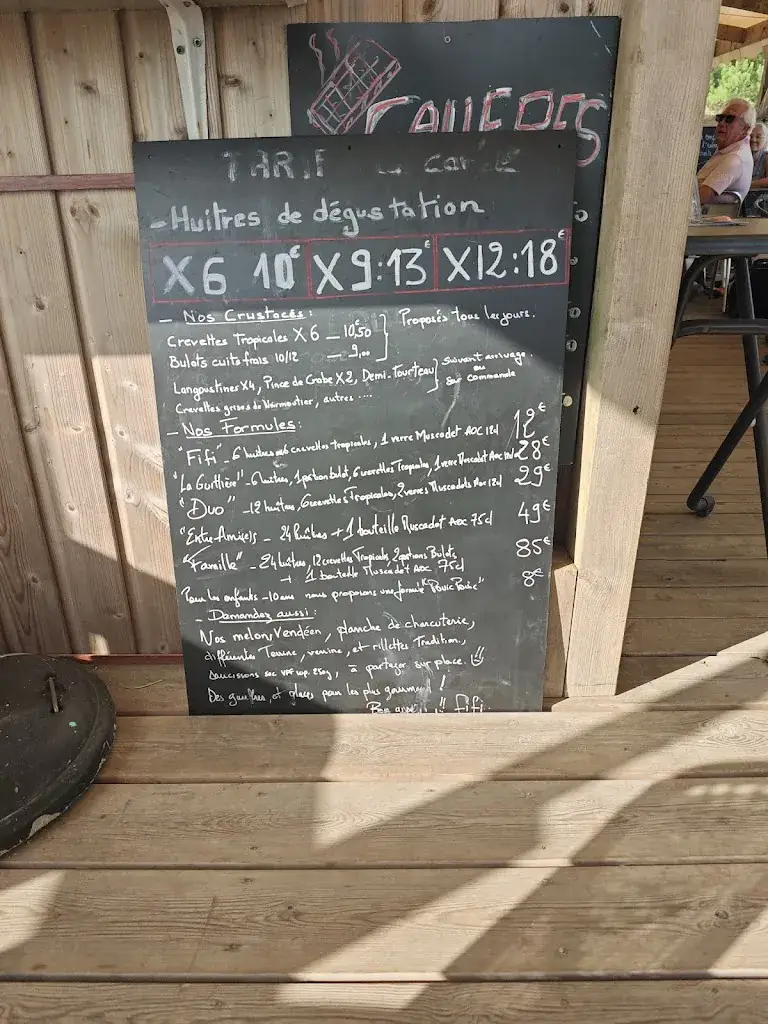 Menu_Chez Fifi bar à huîtres_Jard-sur-Mer_image_4