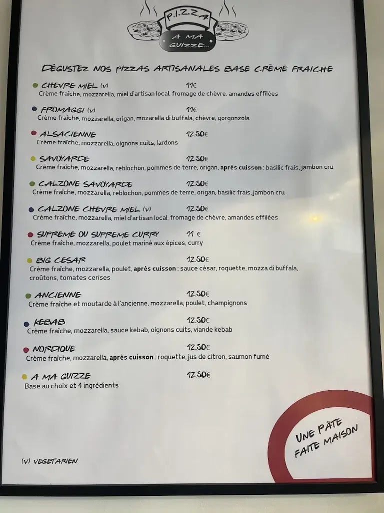 Menu_PIZZERIA A MA GUIZZE_Jard-sur-Mer_immagine_2