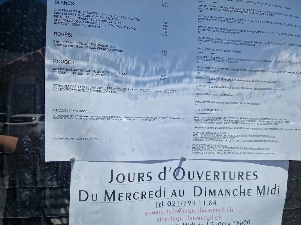 Menu_Le Guillaume Tell_Villette_image_1