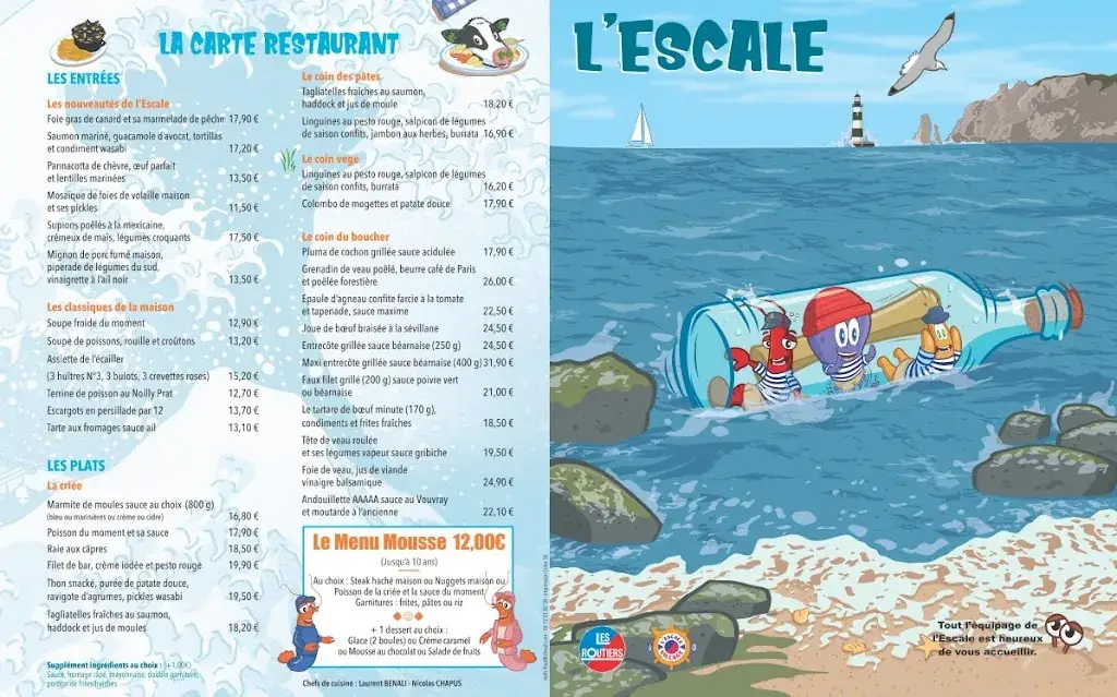 Menu_L'Escale Village - fermé du 11 au 24/08/25_Déols_image_1