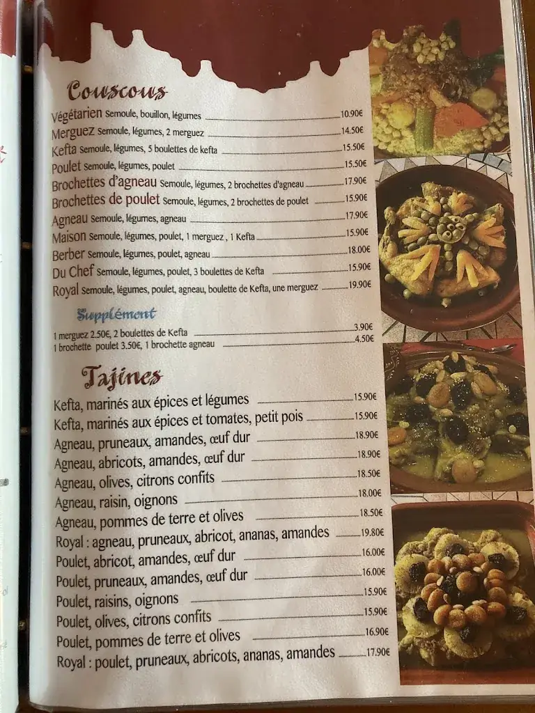 Menu_Restaurant Marocain Le Ryad ( Délice Oriental )_Sablé-sur-Sarthe_image_2