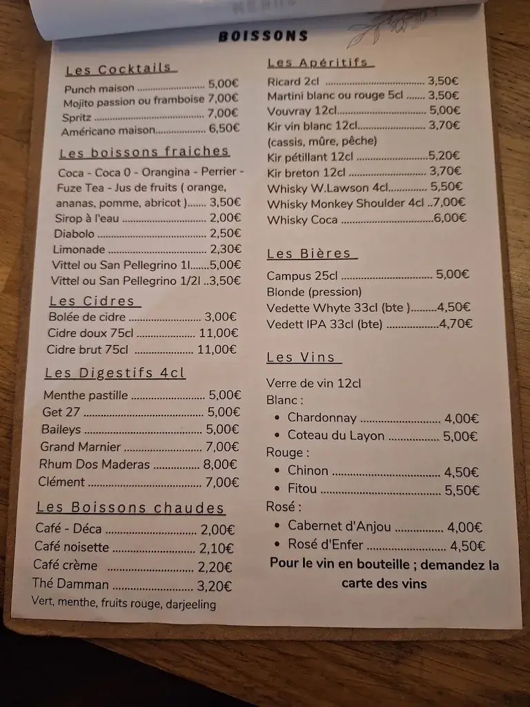 Menu_The 10 wines_Sablé-sur-Sarthe_immagine_1