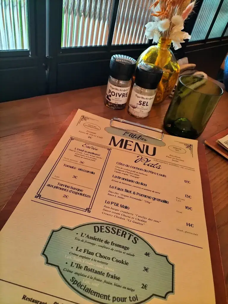 Menu_L’atelier Saveurs et Gourmandises_Précigné_image_1