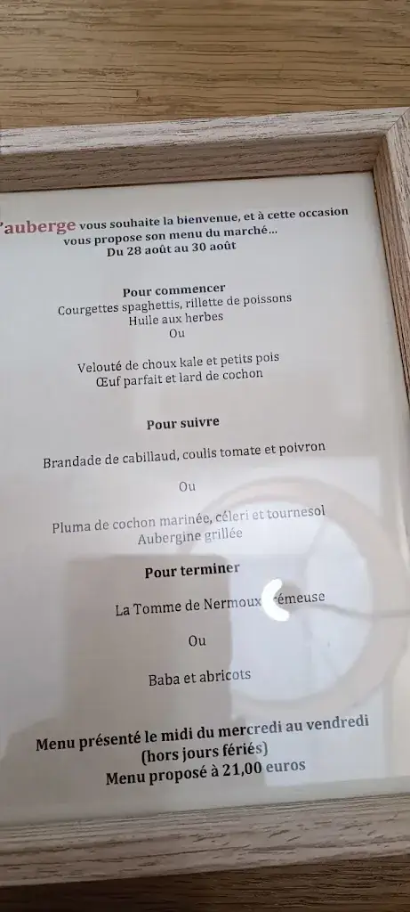 Menu_Auberge du Donjon - Bazoges en Pareds_Bazoges-en-Pareds_image_1