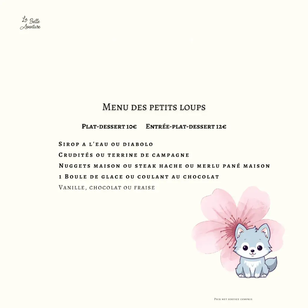 Menu_Restaurant La Belle Aventure_Sainte-Flaive-des-Loups_image_3