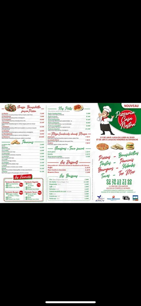 Menu_Pizzeria Casa Nostra_Achards_image_2